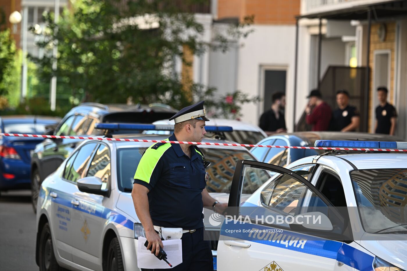 На севере Москвы взорвался внедорожник
