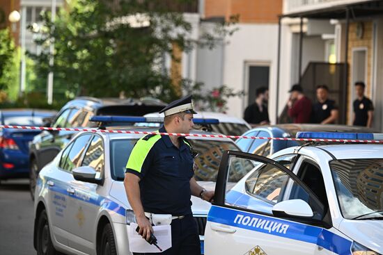 На севере Москвы взорвался внедорожник 