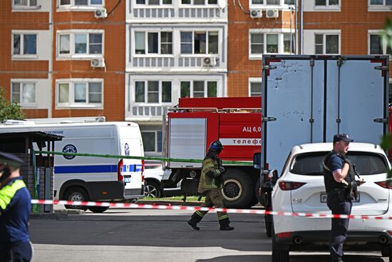 На севере Москвы взорвался внедорожник 