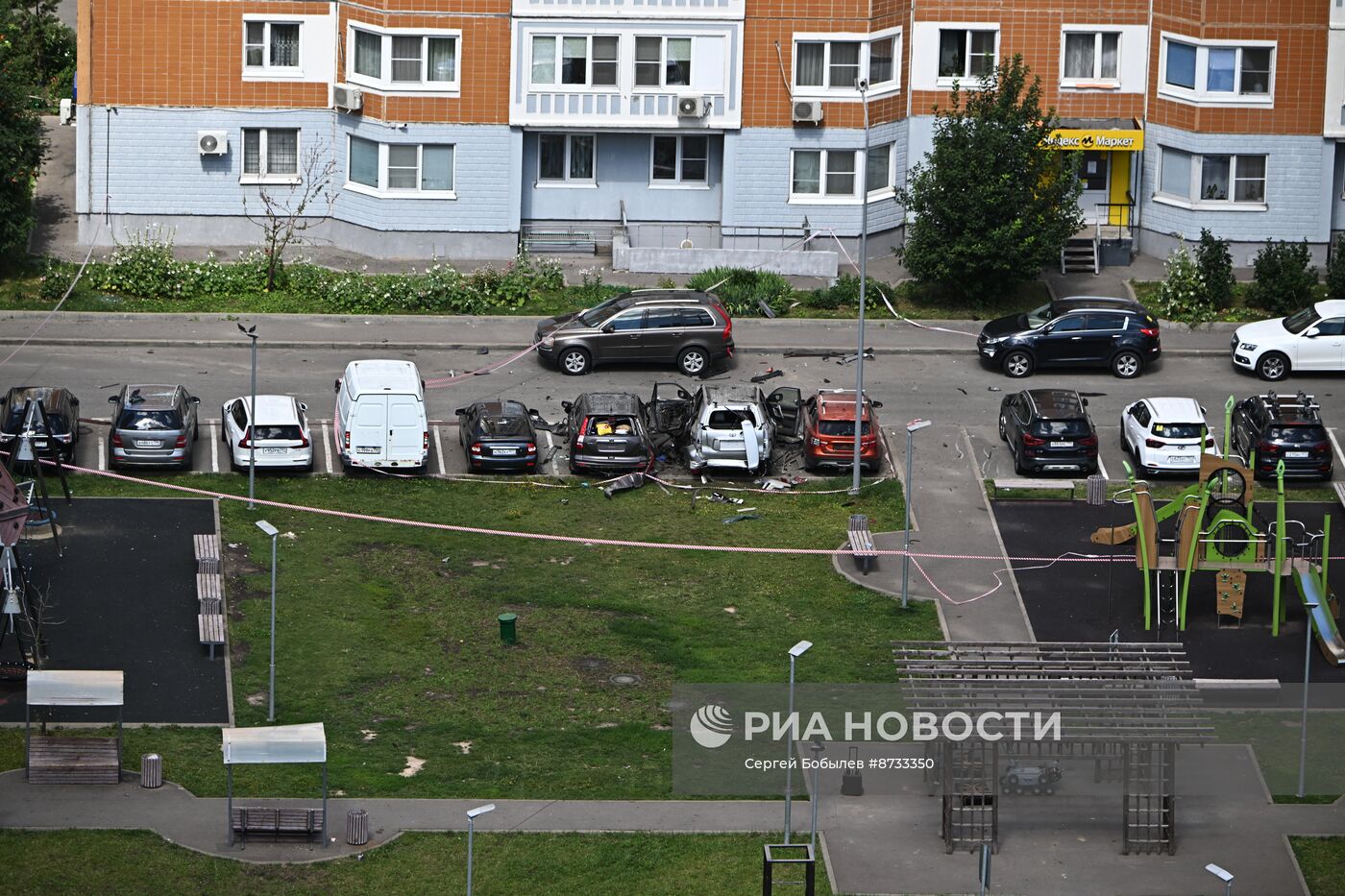 На севере Москвы взорвался внедорожник 