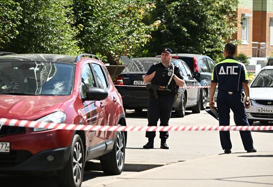 На севере Москвы взорвался внедорожник 