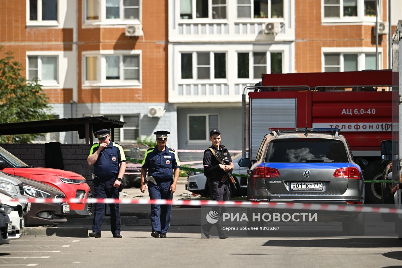 На севере Москвы взорвался внедорожник 