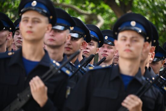 Церемония приведения к присяге новобранцев Президентского полка ФСО России