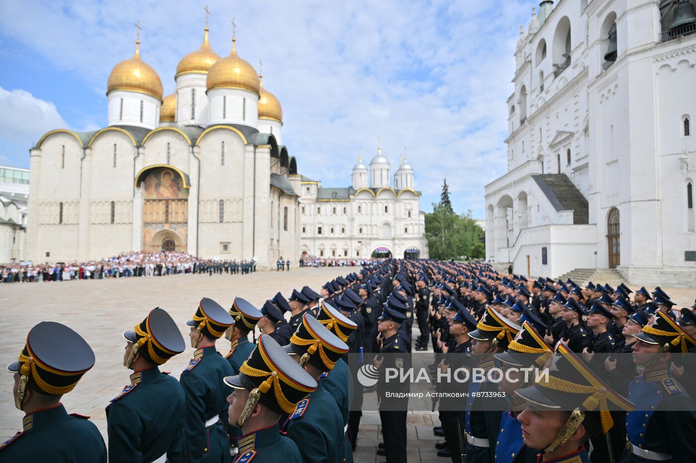Церемония приведения к присяге новобранцев Президентского полка ФСО России