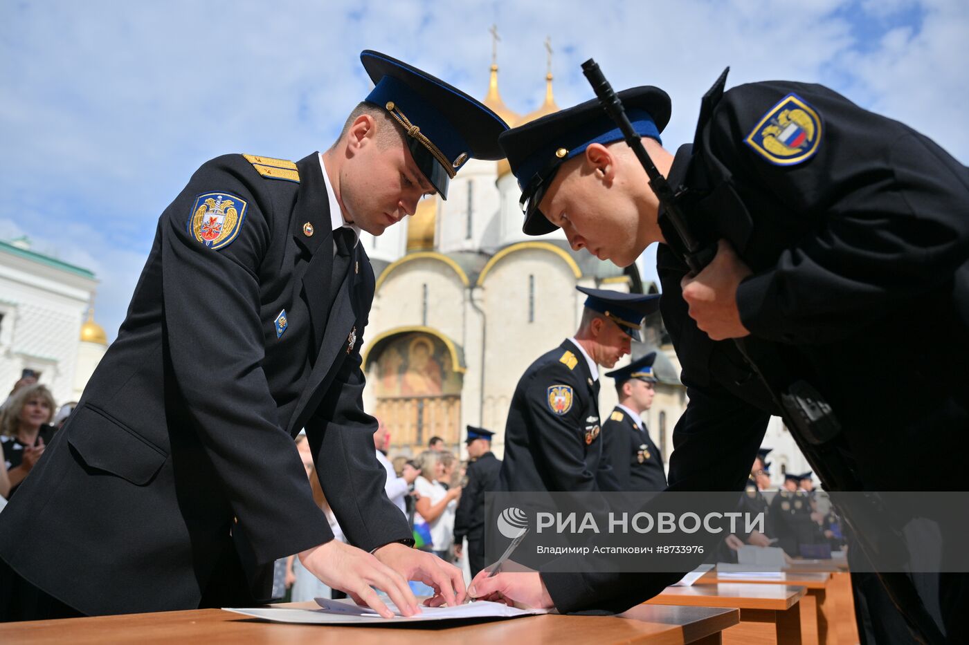 Церемония приведения к присяге новобранцев Президентского полка ФСО России