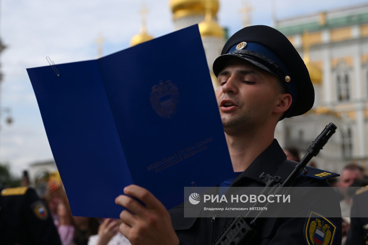 Церемония приведения к присяге новобранцев Президентского полка ФСО России