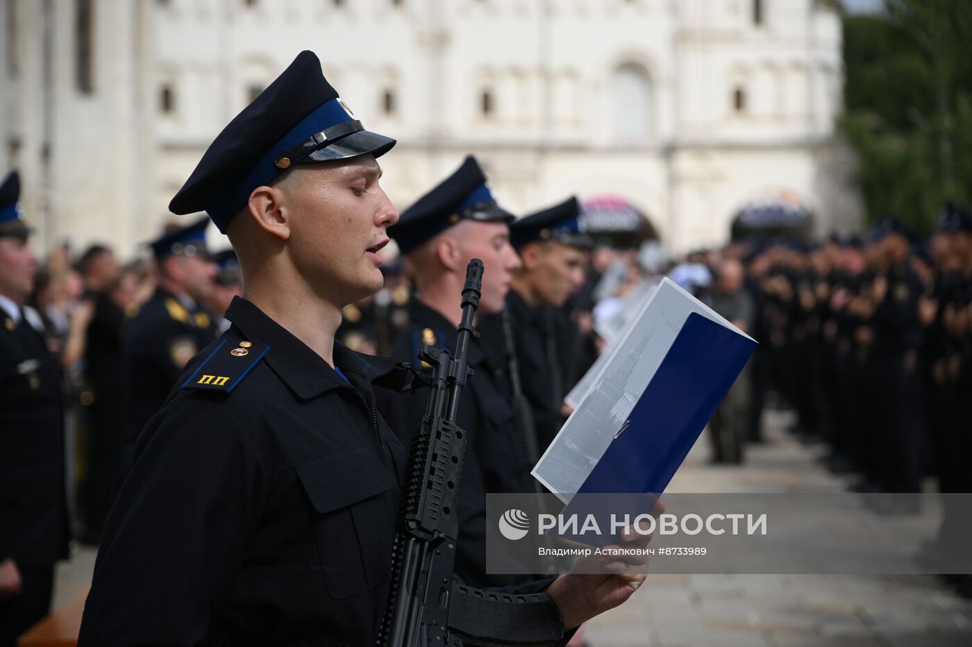 Церемония приведения к присяге новобранцев Президентского полка ФСО России