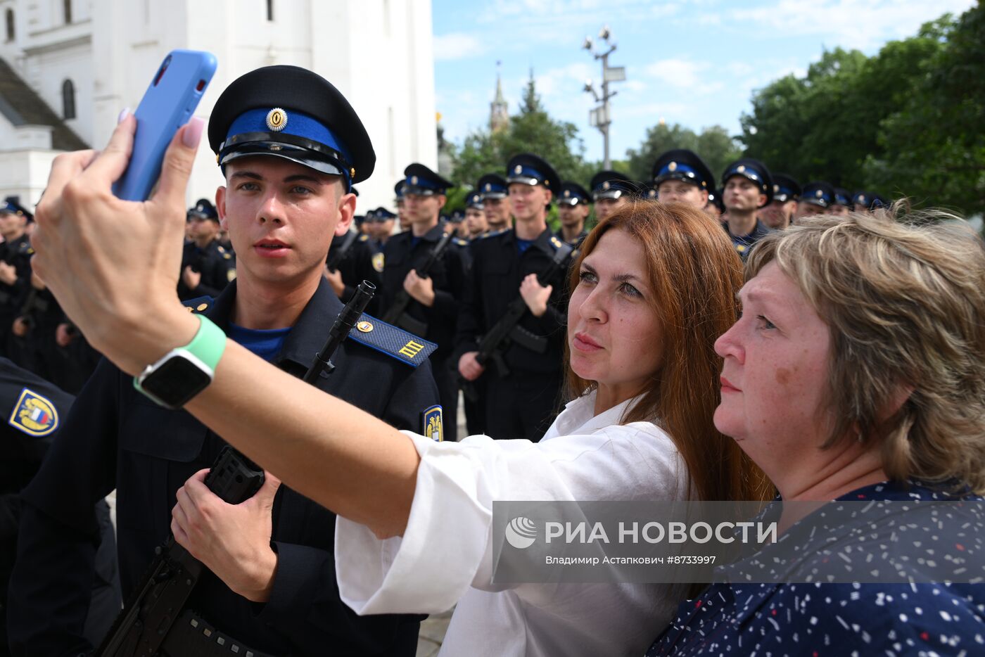 Церемония приведения к присяге новобранцев Президентского полка ФСО России