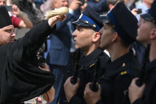 Церемония приведения к присяге новобранцев Президентского полка ФСО России