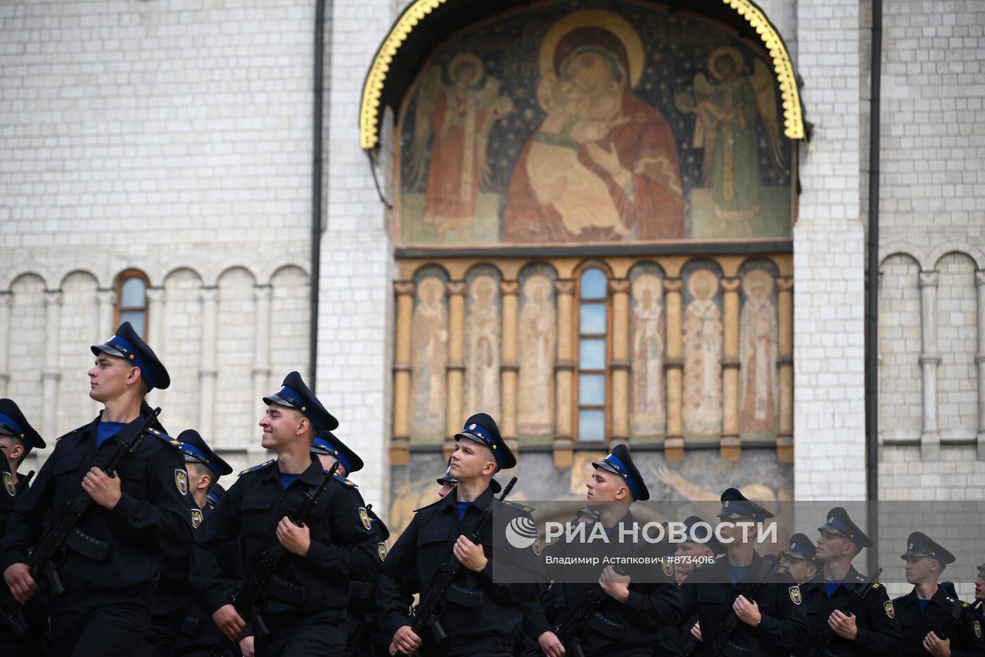 Церемония приведения к присяге новобранцев Президентского полка ФСО России