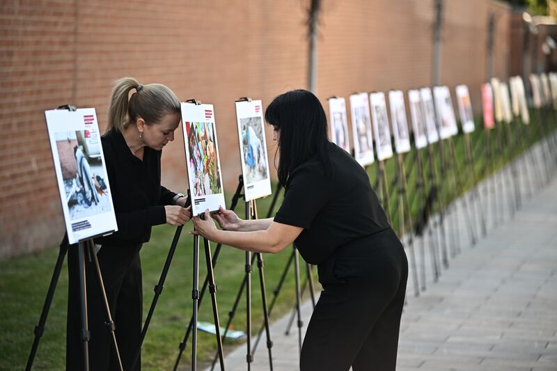 Акция в память о погибших детях Донбасса в Москве