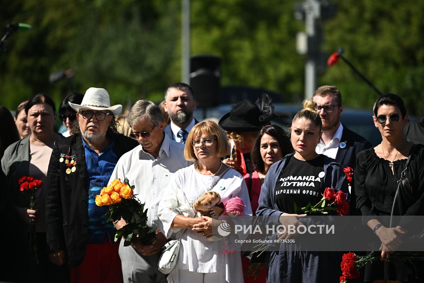 Акция в память о погибших детях Донбасса в Москве