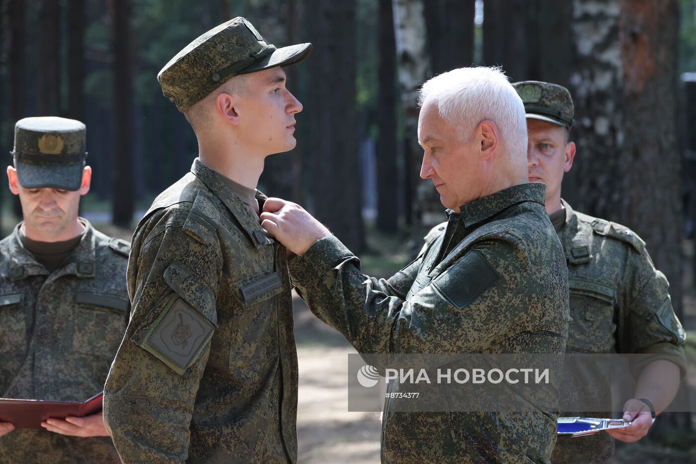 Министр обороны РФ А. Белоусов в Ленинградском военном округе