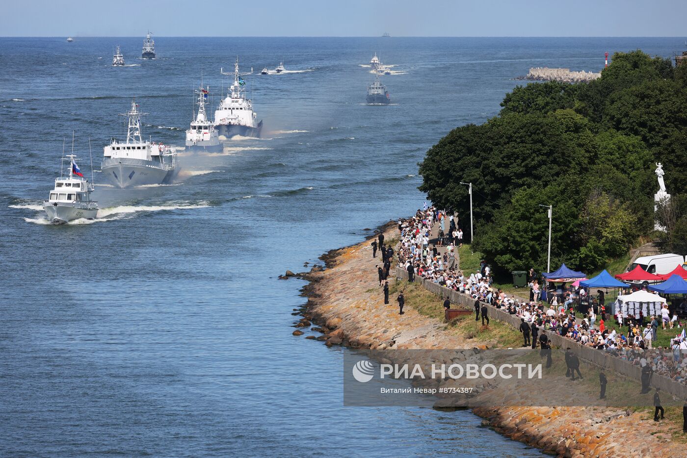 Генеральная репетиция парада ко Дню ВМФ в Балтийске