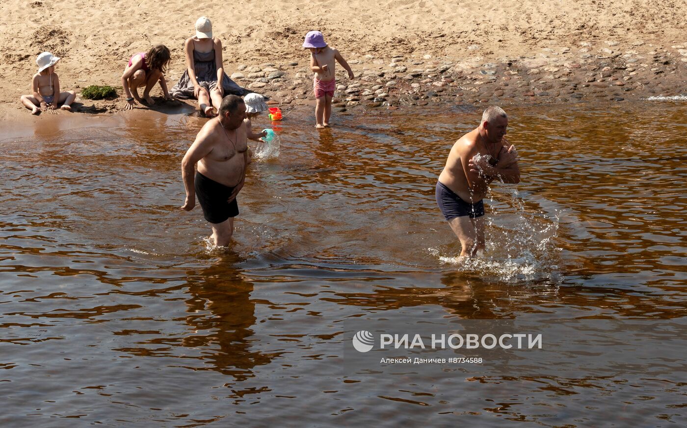 Жаркая погода в Санкт-Петербурге