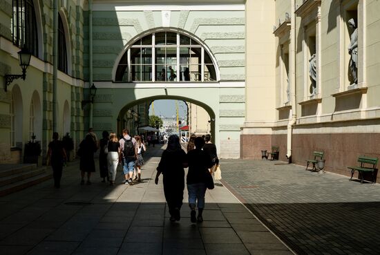 Жаркая погода в Санкт-Петербурге