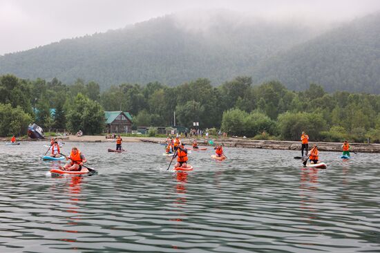 Карнавал сапсёрфинга Baikal SUP в Иркутской области