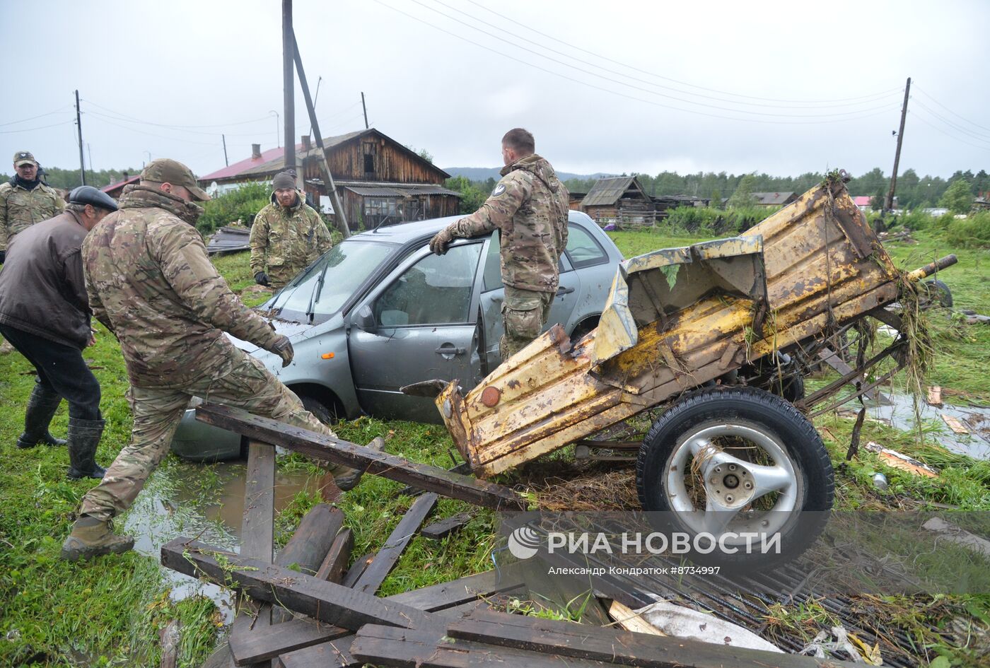 Последствия прорыва дамбы в Челябинской области 