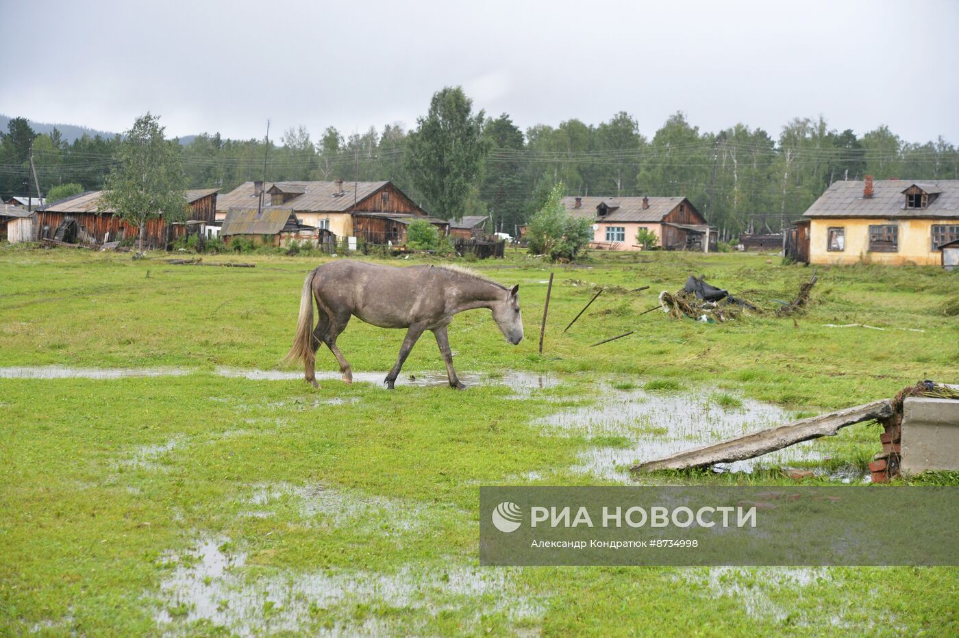 Последствия прорыва дамбы в Челябинской области 