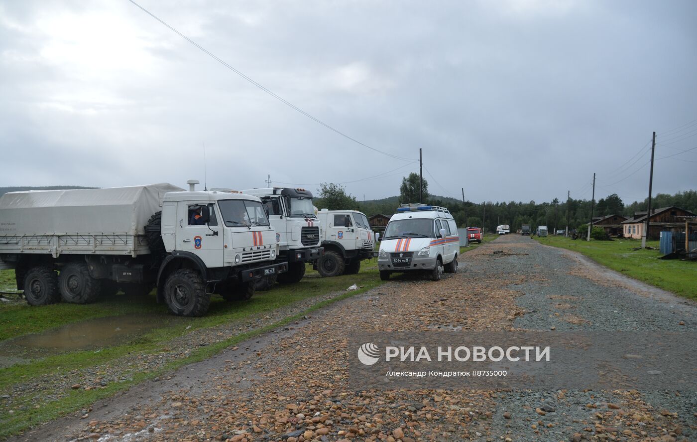 Последствия прорыва дамбы в Челябинской области 