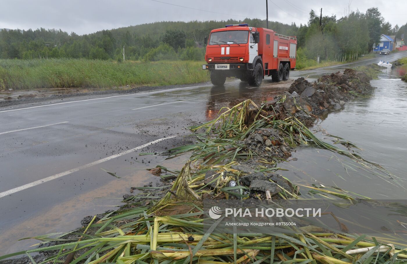 Последствия прорыва дамбы в Челябинской области 