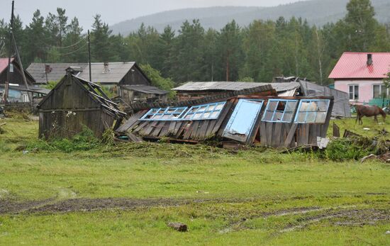 Последствия прорыва дамбы в Челябинской области 