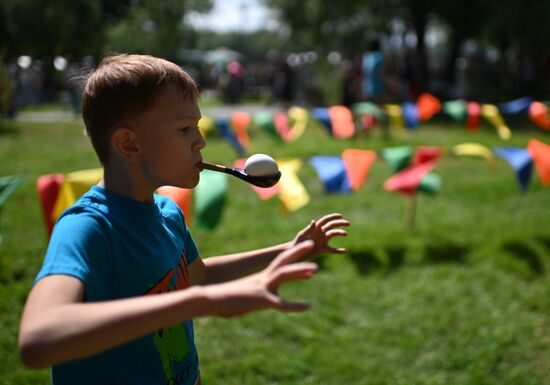 Праздник "Сабантуй" в Омске