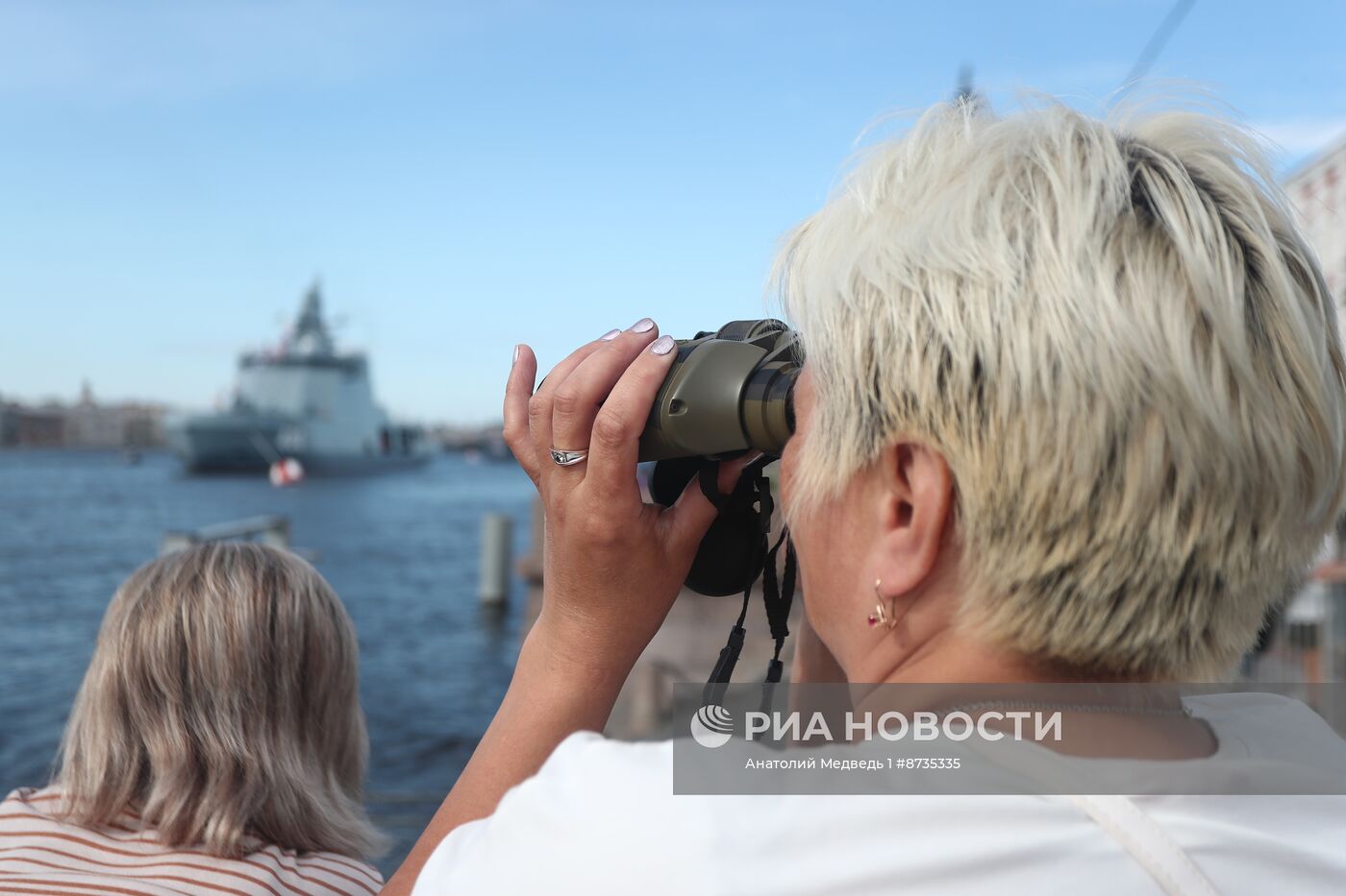 Празднование Дня ВМФ в Санкт-Петербурге