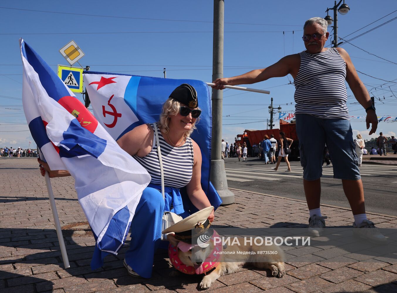 Празднование Дня ВМФ в Санкт-Петербурге