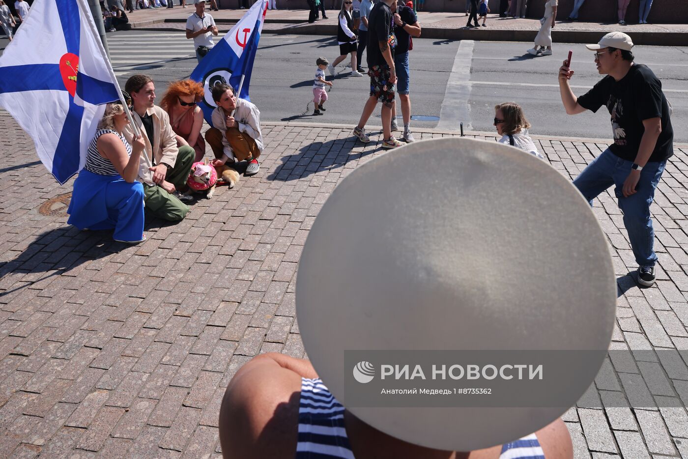 Празднование Дня ВМФ в Санкт-Петербурге