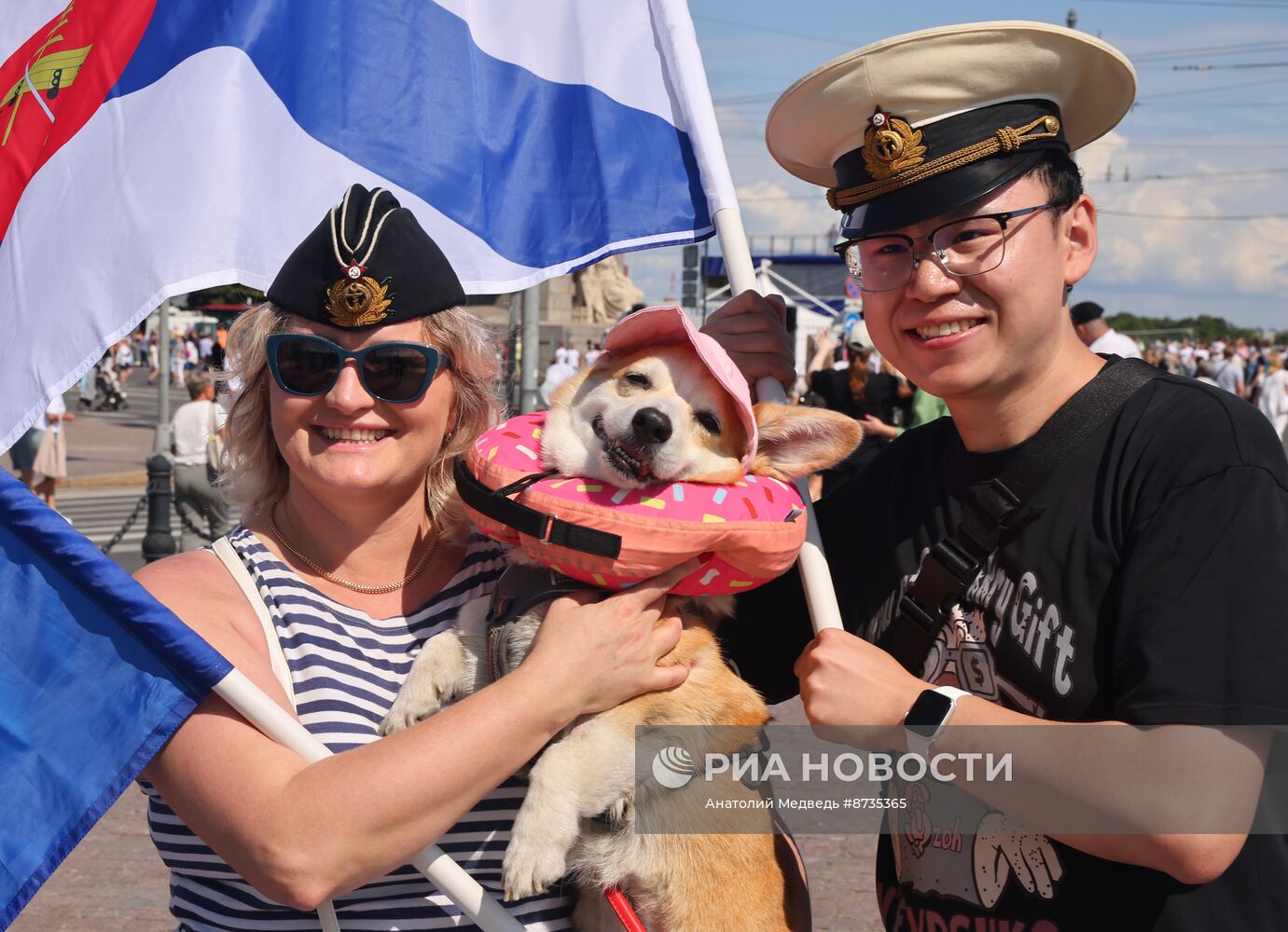 Празднование Дня ВМФ в Санкт-Петербурге