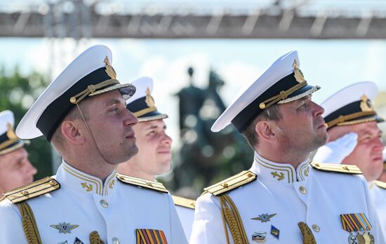 Празднование Дня ВМФ в Санкт-Петербурге