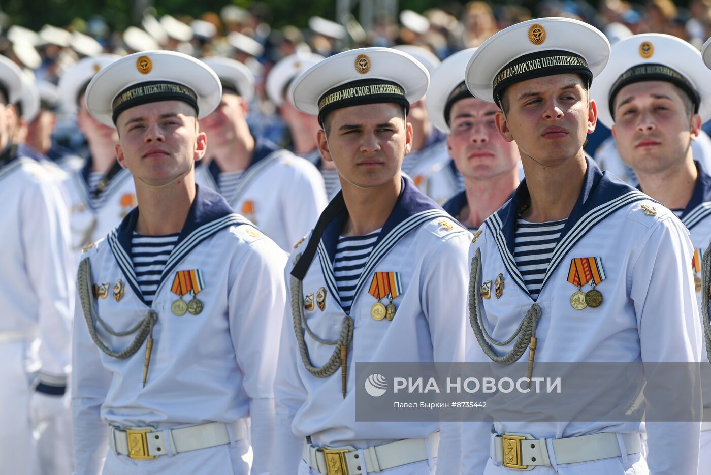 Празднование Дня ВМФ в Санкт-Петербурге