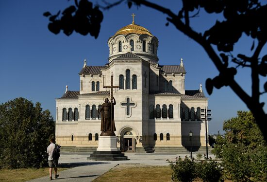 Подготовка к открытию музейно-храмового комплекса "Новый Херсонес"