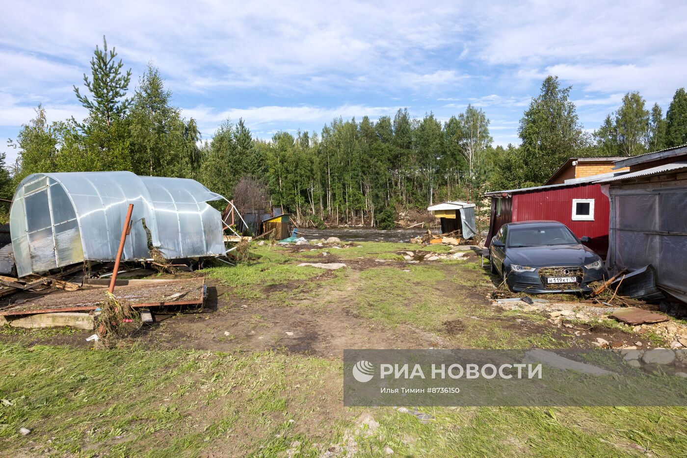 В Карелии на Беломорско-Балтийском канале прорвало дамбу