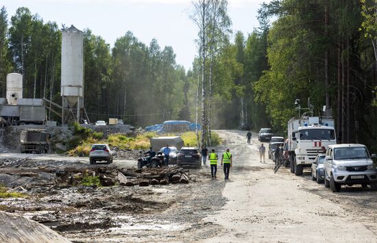 В Карелии на Беломорско-Балтийском канале прорвало дамбу