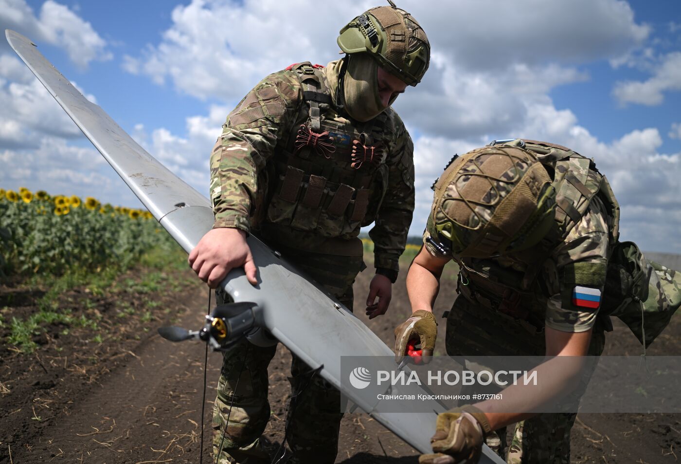 Боевая работа расчетов разведывательных БПЛА "Суперкам" группировки "Центр"