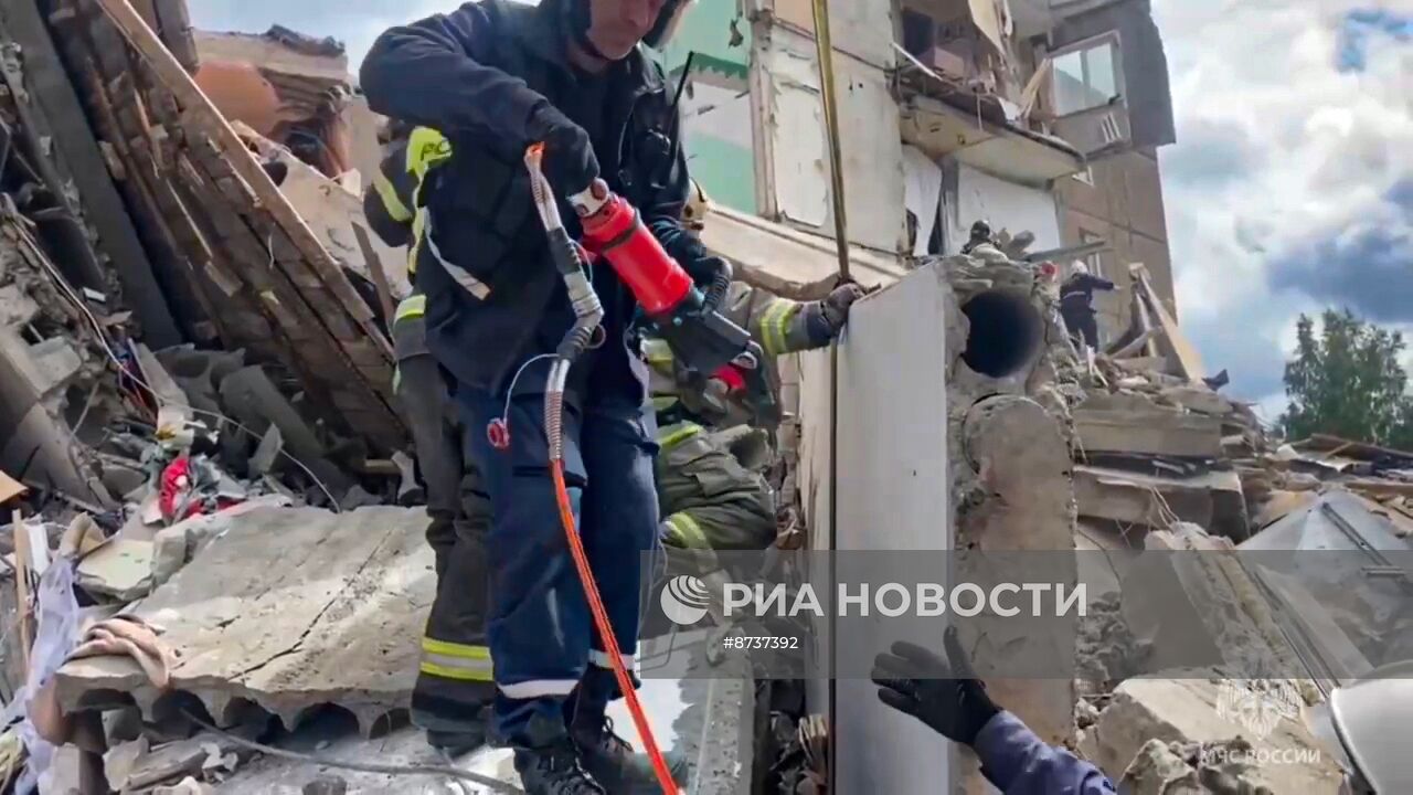 Взрыв в жилом доме в Нижним Тагиле