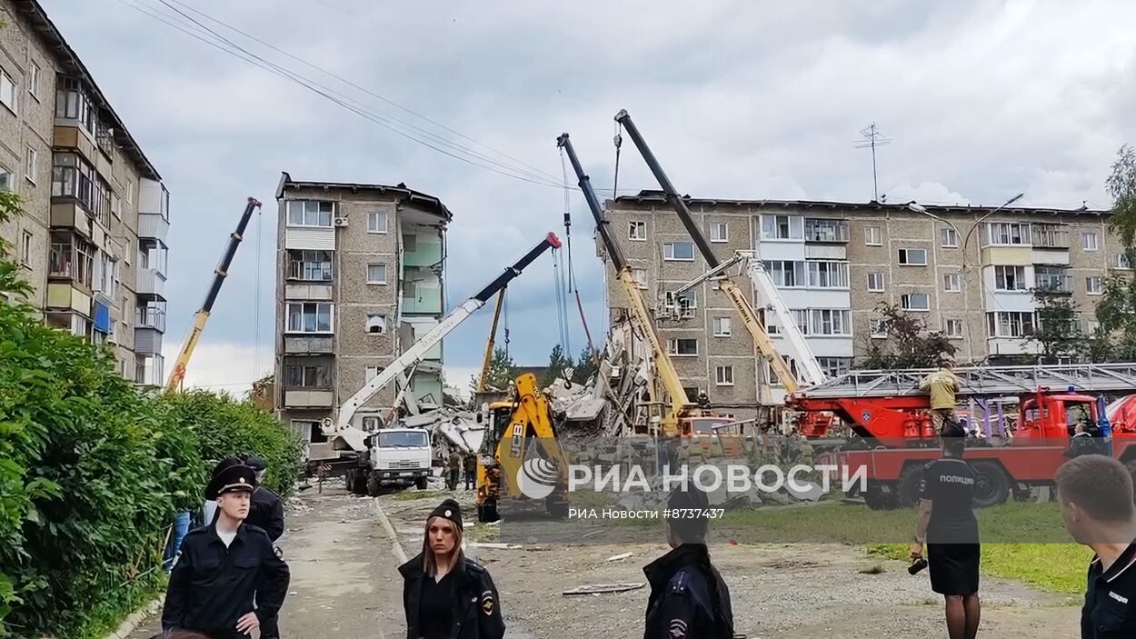 Взрыв в жилом доме в Нижним Тагиле