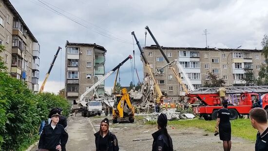 Взрыв в жилом доме в Нижним Тагиле