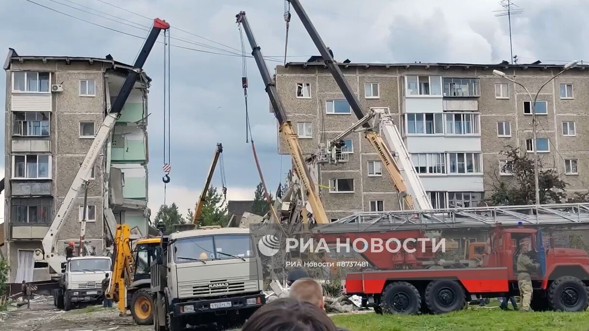 Взрыв в жилом доме в Нижним Тагиле