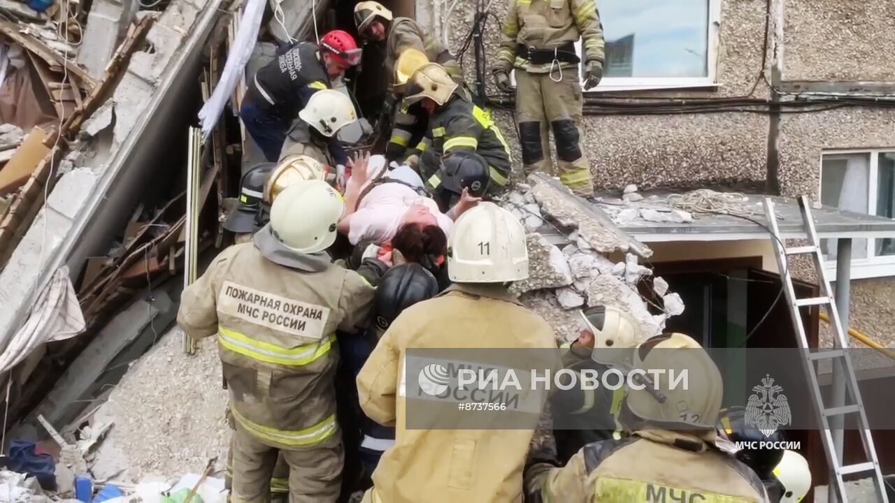 Взрыв в жилом доме в Нижним Тагиле