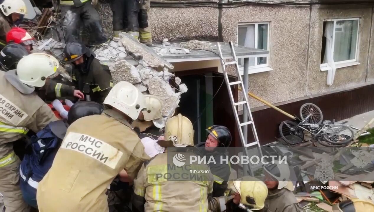 Взрыв в жилом доме в Нижним Тагиле