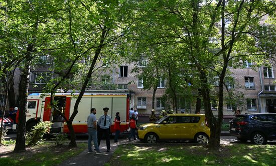 ЧП в жилом доме в Москве