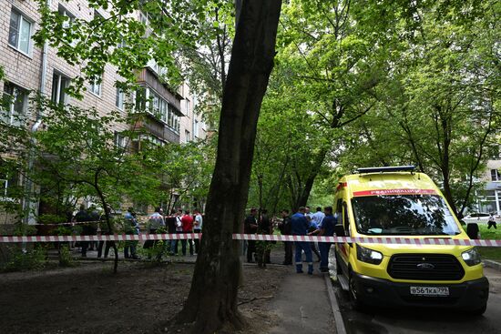 ЧП в жилом доме в Москве