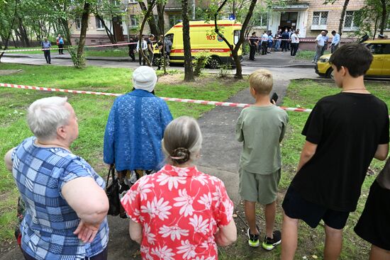 ЧП в жилом доме в Москве