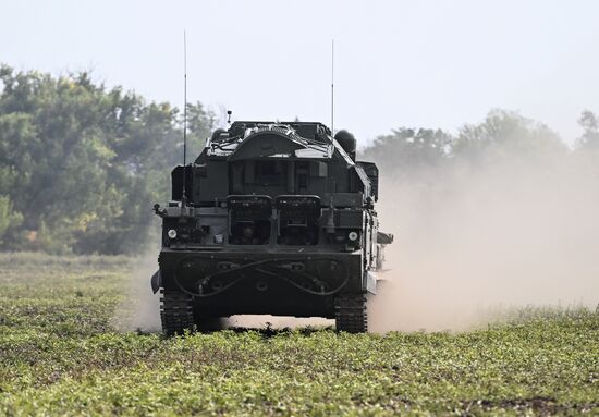 Боевое дежурство ЗРК "Тор-2М" ЦВО на Авдеевском направлении спецоперации