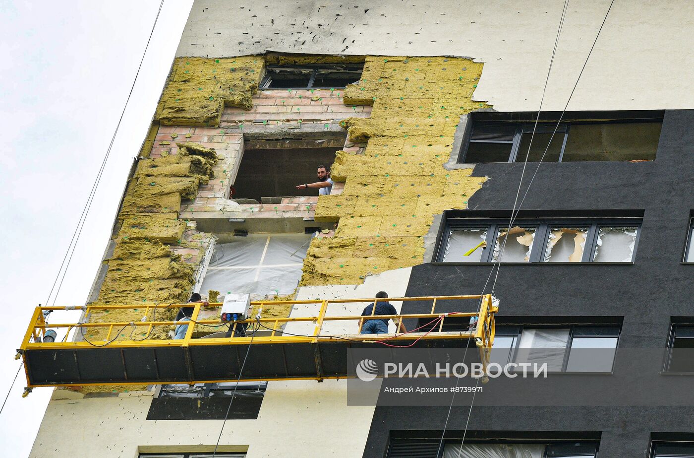 Последствия атаки беспилотников ВСУ в Воронеже