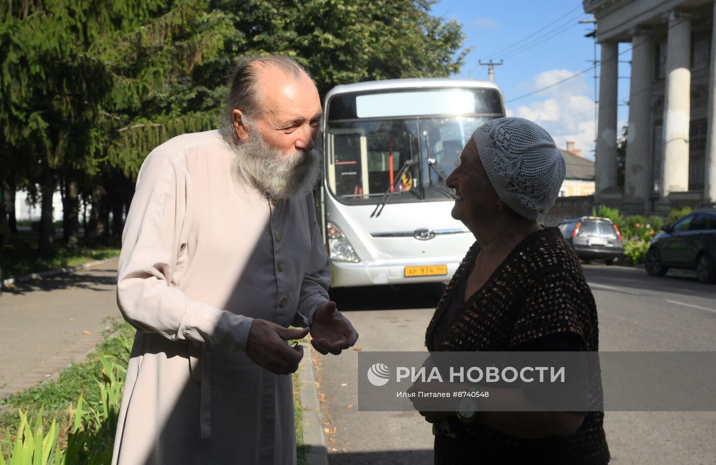 Эвакуация жителей из города Рыльск в Курской области