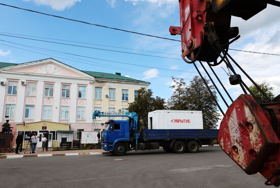 Установка дополнительных модульных укрытий в Белгороде